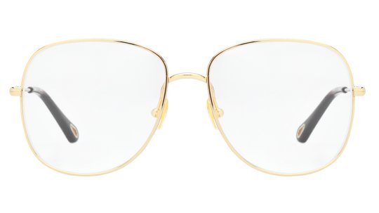 Lunettes de vue Chloé Femme Or Carré Ch0020O Face