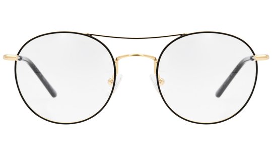 Lunettes de vue Signature Krys Femme Noir Ronde Kor2101 Face