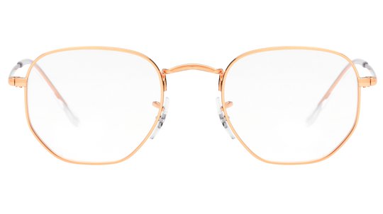 Lunettes de vue Ray-Ban Mixte Or Ronde Rx6448 Face