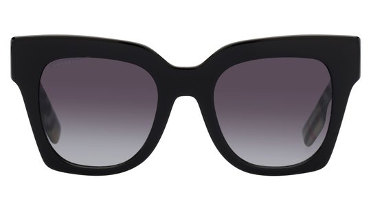 Lunettes de soleil Burberry Femme Noir Carré BE4364 Face