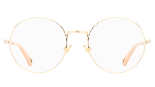 Lunettes de vue Chloé Femme Or Ronde Ch0179O Face
