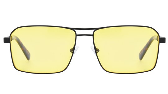 Lunettes de conduite Signature Krys Homme Noir Aviateur Skpap-N2103 Face