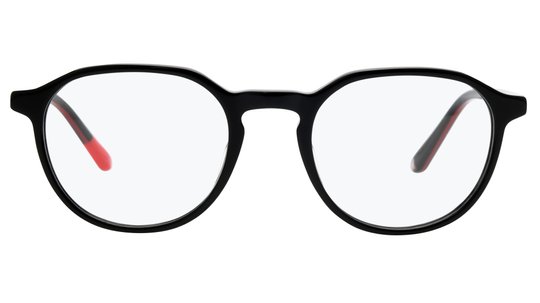 Lunettes de vue Le Coq Sportif Homme Noir Ronde Lcs2303 Face
