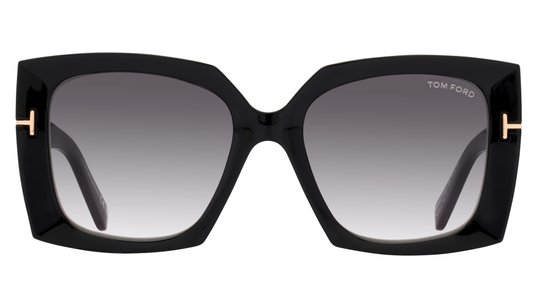 Lunettes de soleil Tom Ford Femme Noir Ovale FT0921 Face