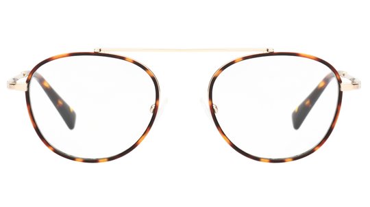 Lunettes de vue Signature Krys Homme Écaille Ronde Com2008 Face