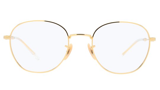 Lunettes de vue Ray-Ban Mixte Or Ronde Rx6509 Face