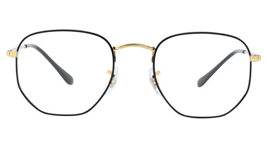 Lunettes de vue Ray-Ban Mixte Noir Carré Rx6448 Face
