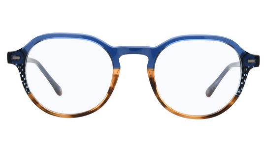 Lunettes de vue Signature Krys Homme Bleu Pantos Moj2402 Face