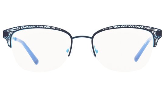 Lunettes de vue Baïa Femme Bleu Rectangle Baa2204 Face