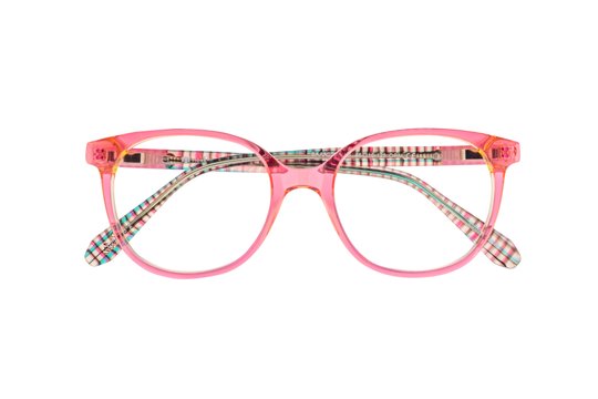 Lunettes de vue Barbie Enfant Rose Rectangle BAAA020 Face