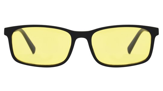 Lunettes de conduite Signature Krys Mixte Noir Rectangle Skpap-N2102 Face
