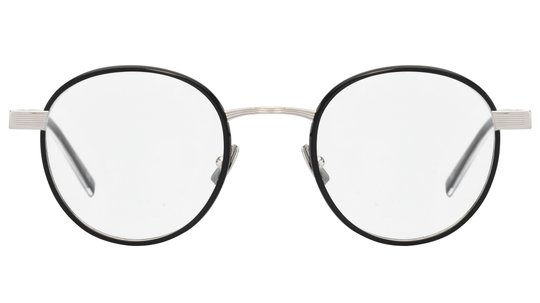 Lunettes de vue Saint Laurent Mixte Noir Ronde Sl125 Face