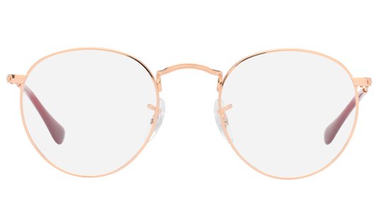 Lunettes de vue Ray-Ban Mixte Or Ronde Rx3447V Face