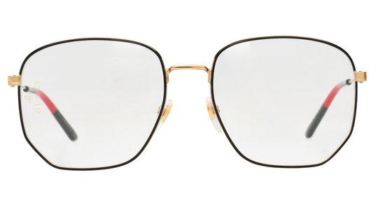 Lunettes de vue Gucci Femme Or Rectangle GG0396O Face