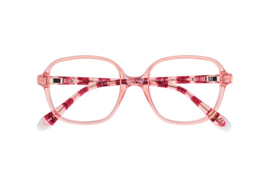Lunettes de vue Barbie Enfant Orange Carré BAAA017 Face