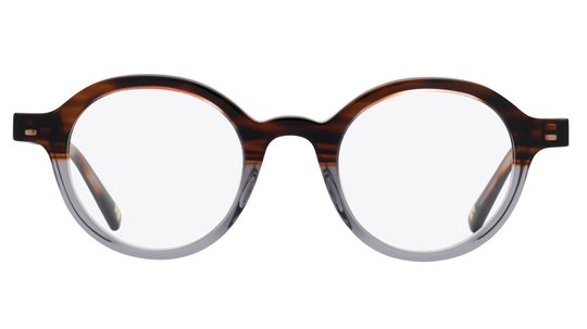 Lunettes de vue L'Atelier du Faubourg Homme Marron Ronde Adf2302 Face