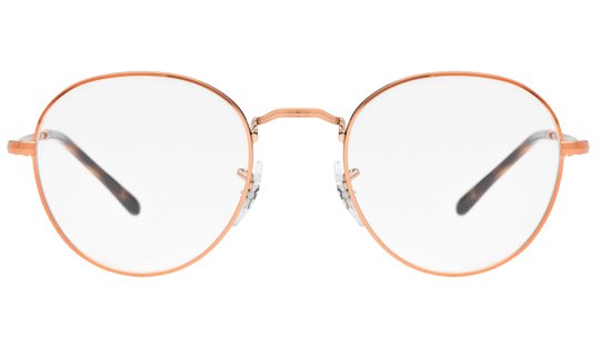Lunettes de vue Ray-Ban Mixte Marron Ronde Rx3582V Face
