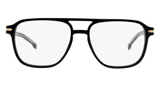 Lunettes de vue Boss Homme Noir Aviateur Boss1600 Face