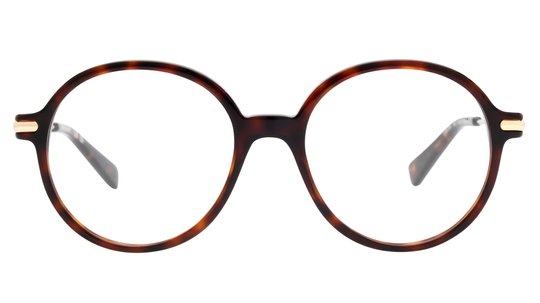 Lunettes de vue Longchamp Femme Écaille Ronde Lo2736 Face