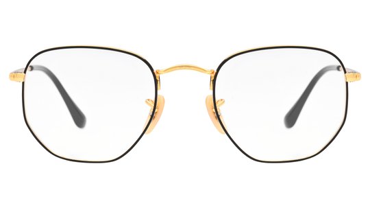 Lunettes de vue Ray-Ban Mixte Noir Ronde Rx6448 Face