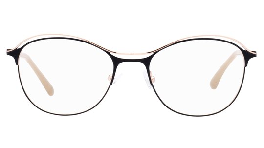 Lunettes de vue Baïa Femme Noir Aviateur Baa2207 Face