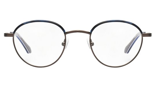 Lunettes de vue Signature Krys Homme Bleu Ronde Moj2007 Face