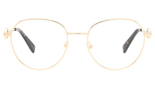 Lunettes de vue Longchamp Femme Or Ronde Lo2165 Face