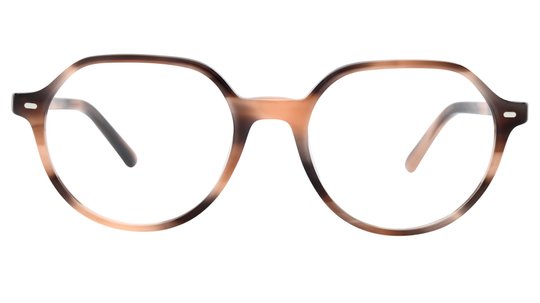 Lunettes de vue Ray-Ban Mixte Rose Carré Rx5395 Face