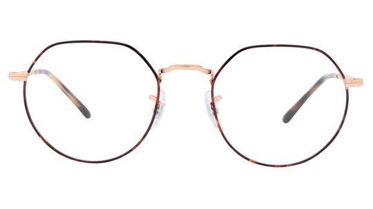 Lunettes de vue Ray-Ban Mixte Écaille Ronde Rx6465 Face
