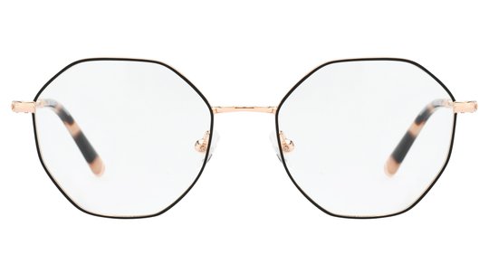 Lunettes de vue Signature Krys Femme Noir Ronde Ml2102 Face