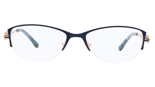 Lunettes de vue Baïa Femme Bleu Rectangle Baa2401 Face