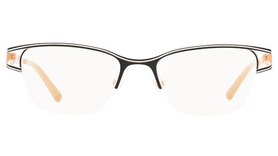 Lunettes de vue Baïa Femme Noir Rectangle Baa2202 Face
