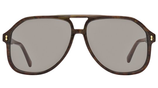 Lunettes de soleil Gucci Homme Bleu Aviateur Gg1042S Face