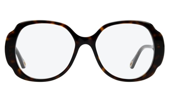 Lunettes de vue Chloé Femme Écaille Ronde Ch0196O Face
