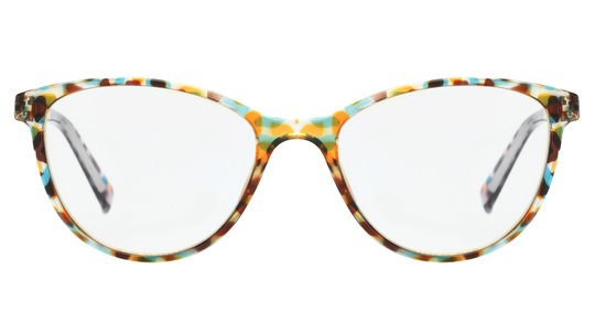 Lunettes anti-lumière bleue Signature Krys Femme Écaille Ovale Skpap-E2109 Face